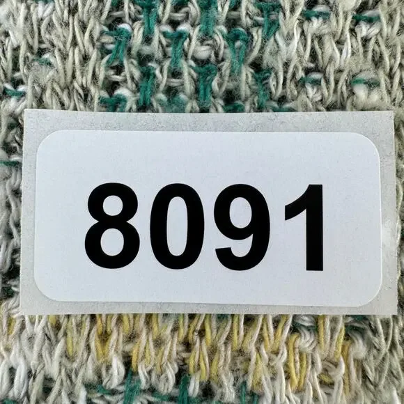 VTG Conte di Milano Green Plaid V-Neck Sweater Cosby Grandpa Italy Size Large - Picture 13 of 13